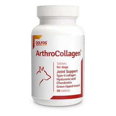 ArthroCollagen tablets for Dogs Type-II Collagen Green-lipped Mussel Chondroitin HA Vitamin C