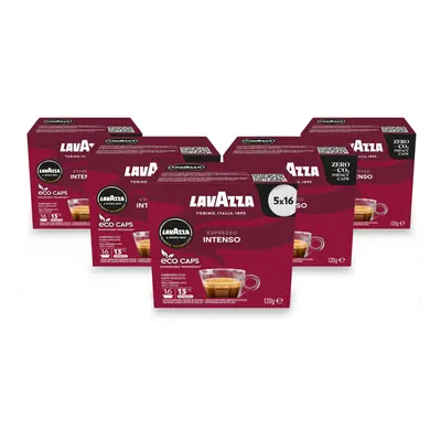 Lavazza A Modo Mio Intenso Coffee Capsules (5 Packs of 16)