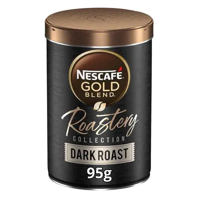 Nescafe Gold Blend Roastery Dark Roast Instant Coffee 95g (Pack of 6)