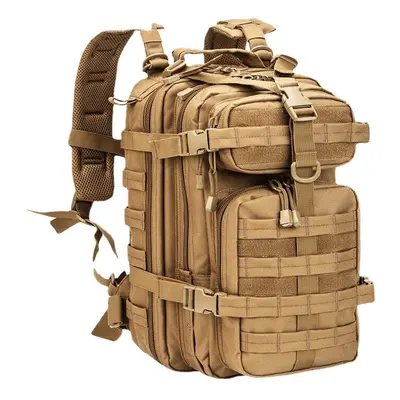 (TAN) Men Army Military Tactical Backpack 1000D Polyester 30L 3P Softback Outdoor Waterproof Ruc