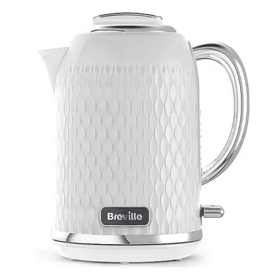 Breville Curve White Electric Kettle | 1.7L | 3KW Fast Boil | White & Chrome [VKT117]