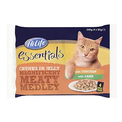 HiLife essentials - Complete Wet Cat Food - Magnificent Meaty Medley Chunks in Jelly - Chicken, 