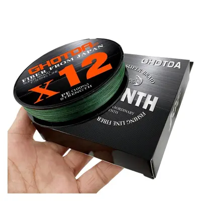 (green, 3.0) Ghotda X12 Super Strong Strands Braided Fishing Line 500m Multifilament Pe Line Sal