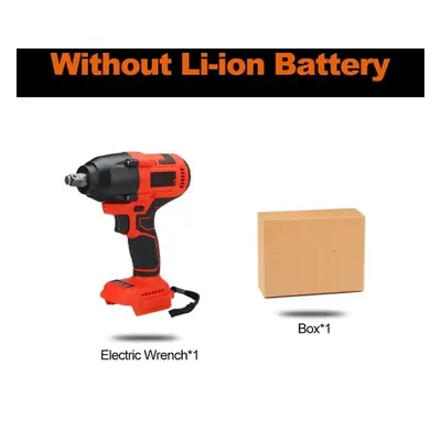 (Only machine) 388vf 1200n.m Electric Impact Wrench Brushless Wrench Rechargeable 1/2 Inch Li-io