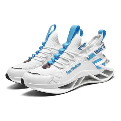 (white, 39) Tuinanle Breathable Running Shoes Light Men&apos;s Sports Shoes Large Size Sneakers 