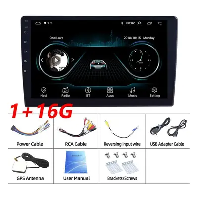 (as the picture, inches) Universal Core Car Radio Stereo Support Wifi Multimedia Video Player Rd