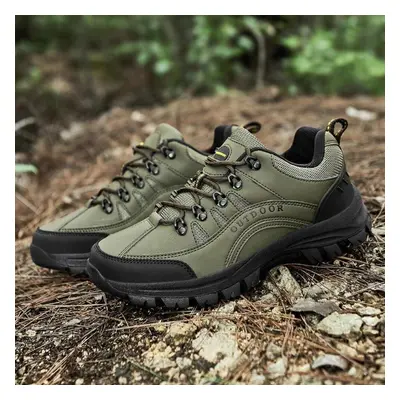 (green, 41) Men&apos;s Large Size Tpr Anti-slip Outdoor Waterproof Hiking Shoes