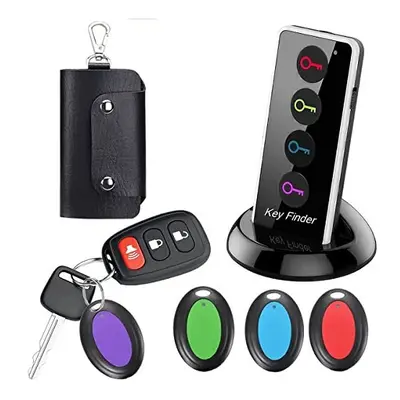 Key Finder Wireless Remote Key Finder Item Tracker with Receivers Remote LED and Base Support It