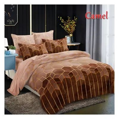 (camel, Full(200x230)) Duvet Cover Set Colors Soft Microfiber Bed Set With Zipper Closure Sizes 