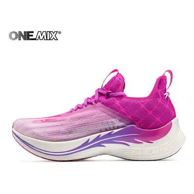 (Purple, 42) ONEMIX Original With Carbon Plate Marathon Racing Running Racing Shoes Lovers Road 