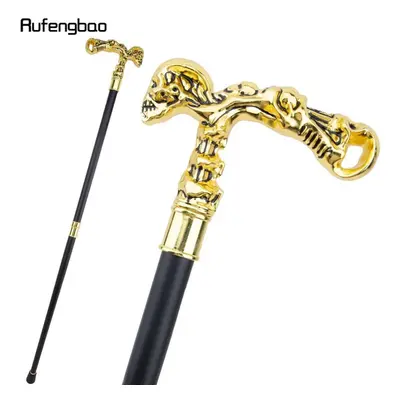 (yellow) Golden Skull Walking Stick Decorative Vampire Cospaly Vintage Party Fashionable Walking