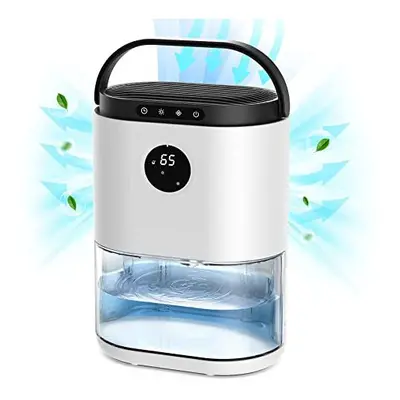 CONOPU Dehumidifier, 2300ML Dehumidifiers for Home Sq.ft, Dual Semiconductors Technology, LED Li