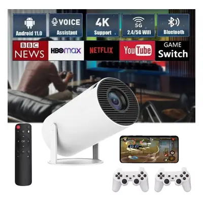 5g 4k HD Retro Game Projector with Wireless Controllers Projector Smart Hd Led Wifi Bluetooth Hd