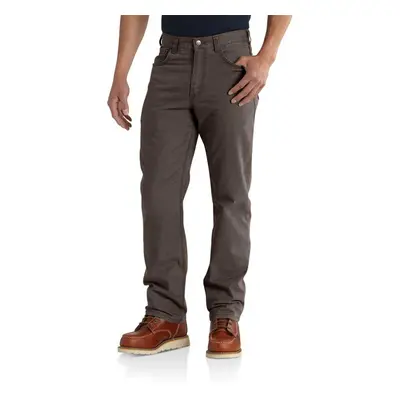 Carhartt mens Rugged Flex Rigby Five Pocket Big & Tall Pants Dark Coffee 46W x 32L Big Tall US