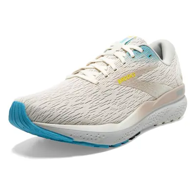 Brooks Mens Ghost Neutral Running Shoe - Coconut/Blue/Yellow - 7.5 Medium