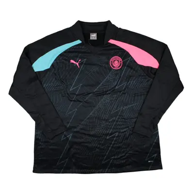 (M) Man City Pre-Match LS Sweat Top (Dark Navy)