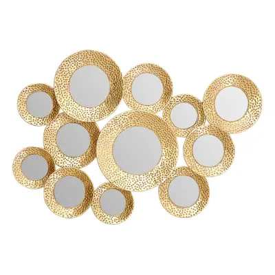 Premier Housewares Marcia Hammered Gold Wall Mirror