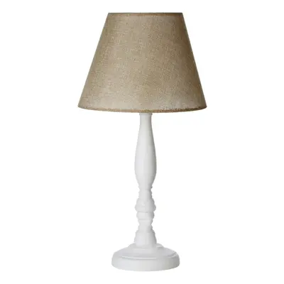 Premier Housewares Maine Round Base Table Lamp with EU Plug