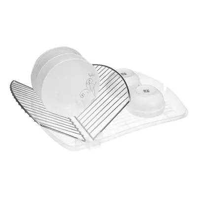 Dish Drain Rack Kitchen Bowls Cups Storage Shelves Foldable Tray Dish Organizer Kitchenware Hold