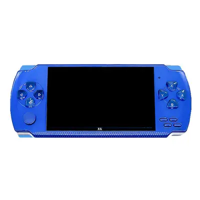 (Blue) 8GB 10000+ Games 4.3 inch High Definition Retro Handheld Video Game Console Game Player f