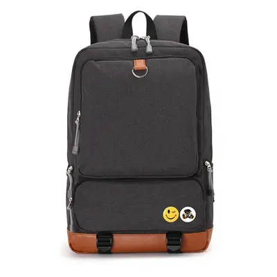 (Black) Backpack USB Charging Backpacks Men Woman Shoulder Bag Laptop Bag Casual Travel Backpack