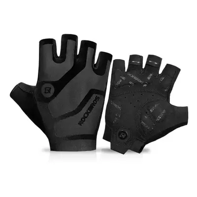 (M) Cycling Gloves Half Finger Shockproof Windproof Anti-slip MTB Road Bicycle Gloves Winter Cam