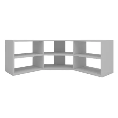 (White) Bonnett Corner TV Stand Entertainment Center