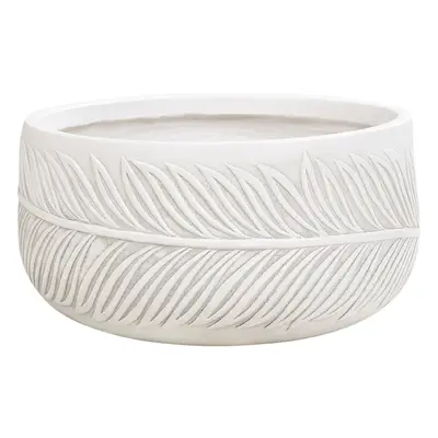 Flower Pot Fibre Clay x x cm Off-White FTERO