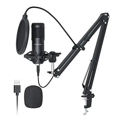 USB Streaming Podcast PC Microphone professional 192KHZ24Bit Studio Cardioid Condenser Mic Kit w