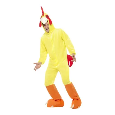 (M R, Yellow/Red) Smiffys Unisex Adult Chicken Costume