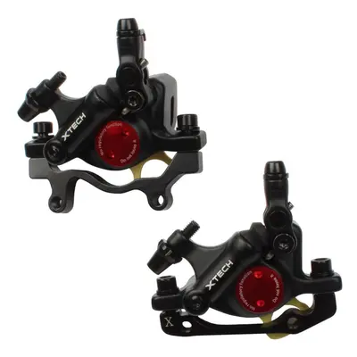 (black, Front & Rear caliper) Bike Hydraulic Disc Brake Front Rear Calipers Cycling Mtb Folding 