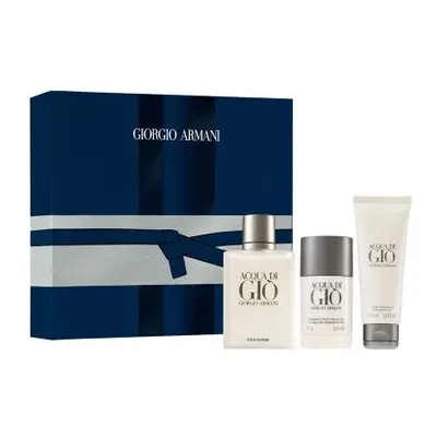 Acqua Di Gio Pcs Set: 3.4 Eau De Toilette Spray + 2.5 After Shave Balm + 2.6 Deodorant Stick (Ha