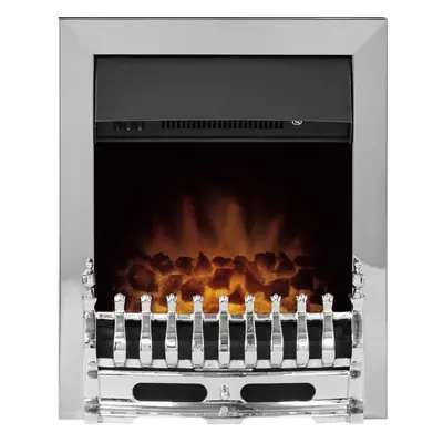 Adam Blenheim Electric Fire in Chrome