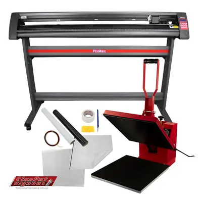 Clam Heat Press 38cm Sublimation Machine Vinyl Cutter Plotter 1350mm 53" & Stand