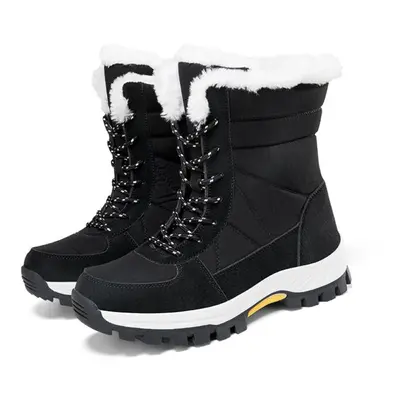 (black, 39) Tuinanle Boots Women Non Slip Winter Snow Boots Platform Warm Ankle Boots