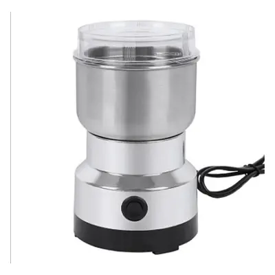 (white, us) Electric Grinder Kitchen Cereal Nuts Beans Spices Grains Grinder Machine Four Edged 