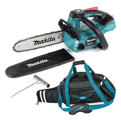 Makita DUC254Z 18v LXT Cordless Brushless 25cm Chainsaw Top Handle Bare + Bag