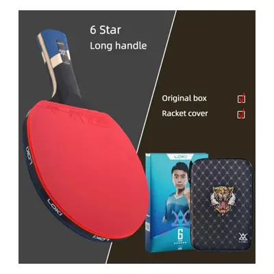 (6 Star Long Handle) Loki 7/8/9 Star Professional Ping Pong Racket Attack-loop High Sticky Table