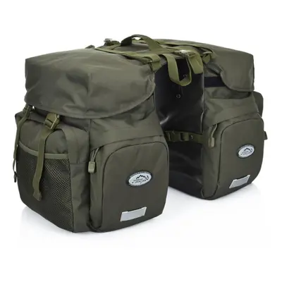 (army green) 50l Bike Panniers Bag Waterproof Rear Seat Bicycle Bag Trunk Bags Saddle