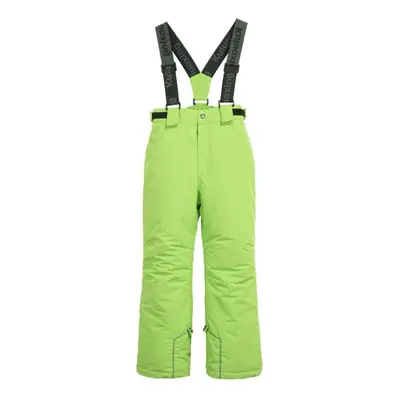 (fluorescent green, 16) Winter Kids Ski Pants Thicken Outdoor Sports Pants Windproof Waterproof 