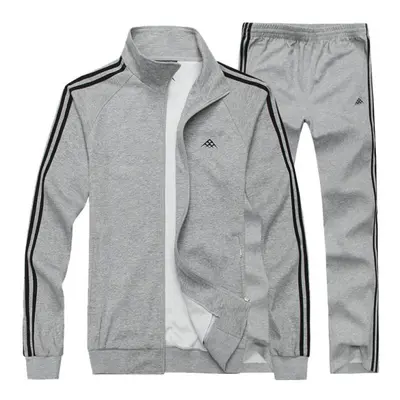 (gray, 6XL) Hoodies Suit Sportswear Set Sweatshirt And Pant Warm Suits