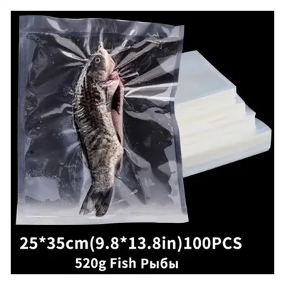 (25*35cm) 100pcs /lot Vacuum Bags For Food Bpa-free Storage Film Heated& Freezer Bags Kitchen Fo