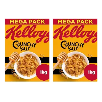 Crunchy Nut Kellogg's Crunchy Nut Breakfast Cereal 1kg (Pack of 2)