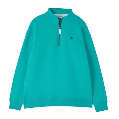 (14, Soft Teal) LightHouse Women's Coral Cotton Rich Jersey Sweatshirt - Ladies Warm Funnel Neck