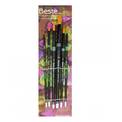 Creative Mark Beste Golden Taklon Hair Brushes - Watercolor Paint Brus