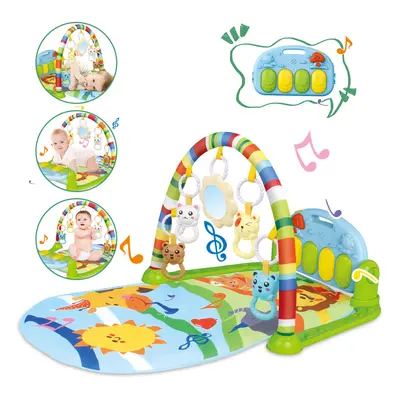 4-in-1 Baby Mat Kick and Piano Gym Music and Soft Light Detachable Activity Toys Kids Comfy Craw