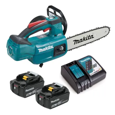 Makita DUC254RTE 18v LXT Cordless Brushless 25cm Chainsaw Top Handle x 5.0ah