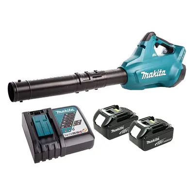 Makita DUB362 Twin LXT 18v 36v Li-Ion Brushless Leaf Blower x 5.0ah +Charger