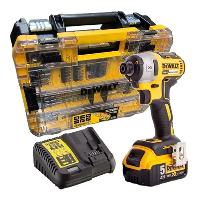 Dewalt DCF887P1 18V XR G2 Brushless Speed Impact Driver - 1x 5.0ah + 85pc Set