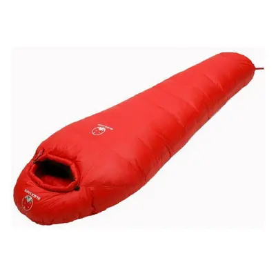 (red, M) Very Warm White Goose Down Filled Adult Mummy Style Sleeping Bag Fit For Winter Thermal